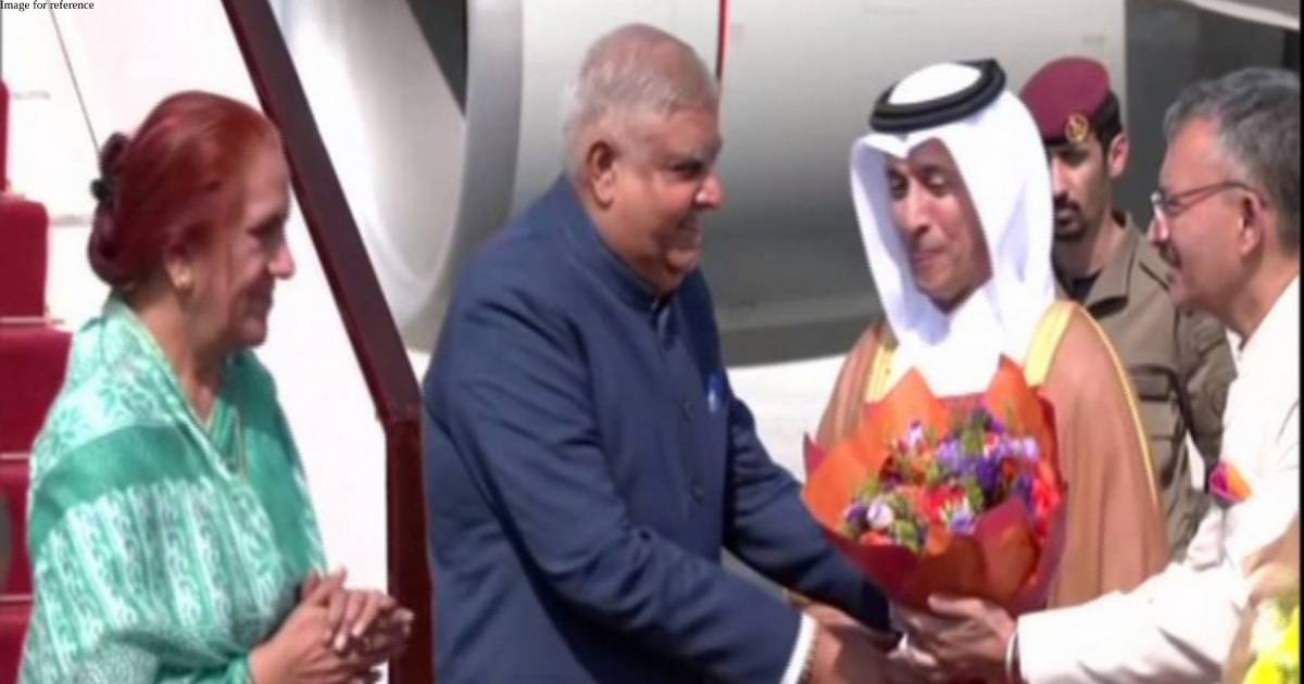VP Dhankhar arrives in Doha to attend inauguration of FIFA World Cup